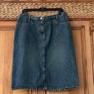 🦋NWOT Faded Glory Just So Fun Size 14 Denim Skirt Wardrobe Closet Must Have 🦋